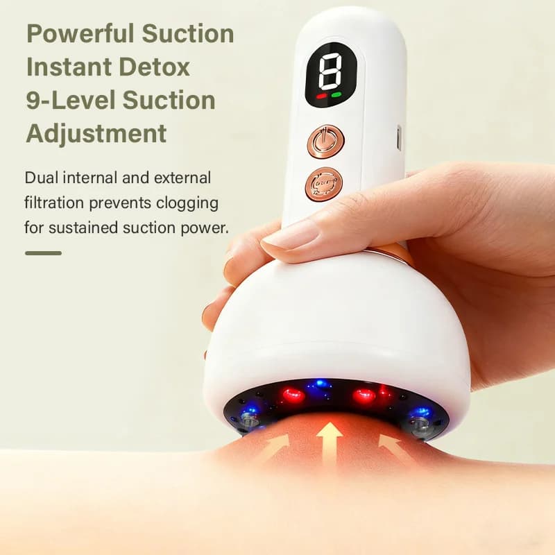 handheld USB rechargeable abdominal massager with hot compress — image 4