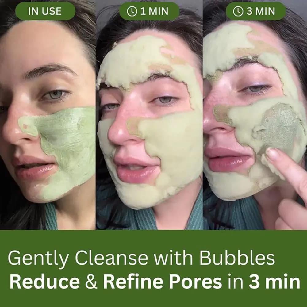 Holy basil bubble cleansing mask in a jar — image 4