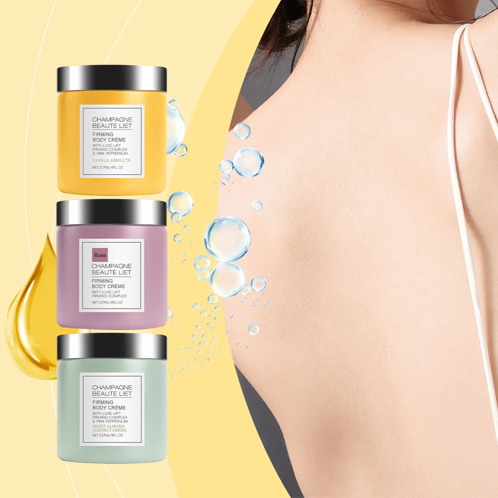 Champagne Firming Body Cream with Pepperslim