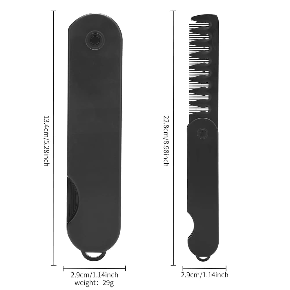 folding wide-tooth comb for hair clippers — image 6