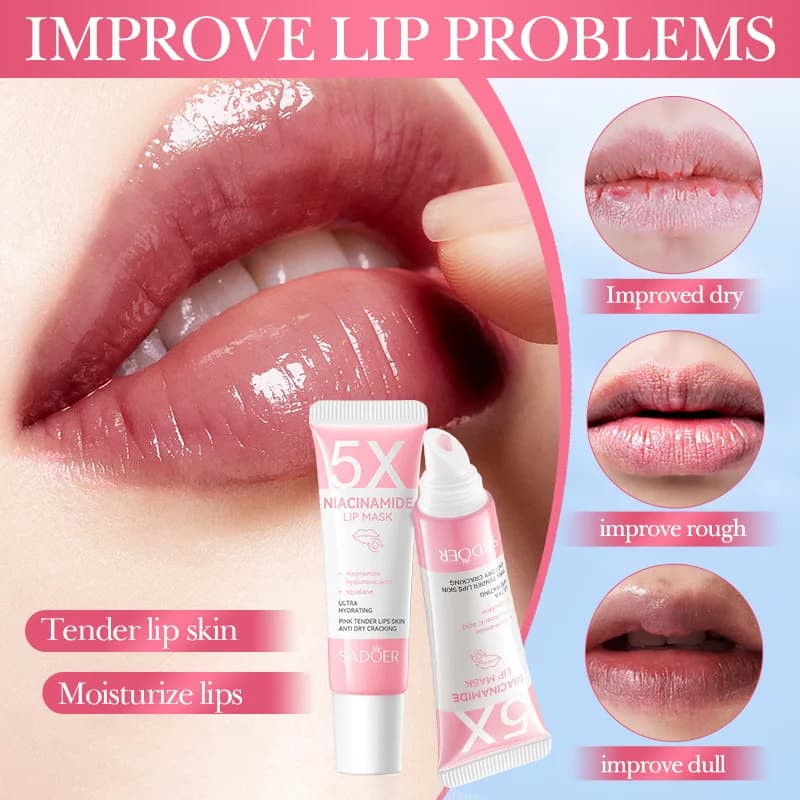Niacinamide plumping lip mask tube — image 3