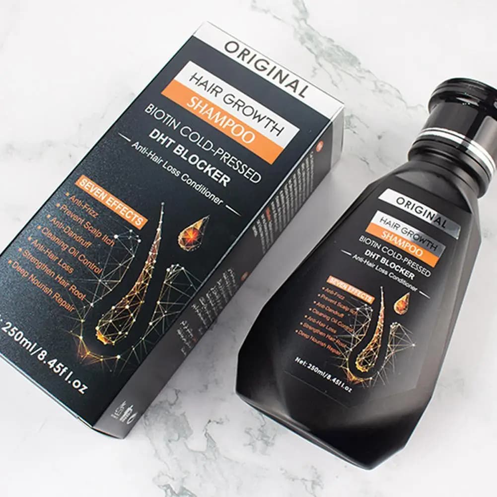 250 ml bottle of biotin ginger shampoo — image 2