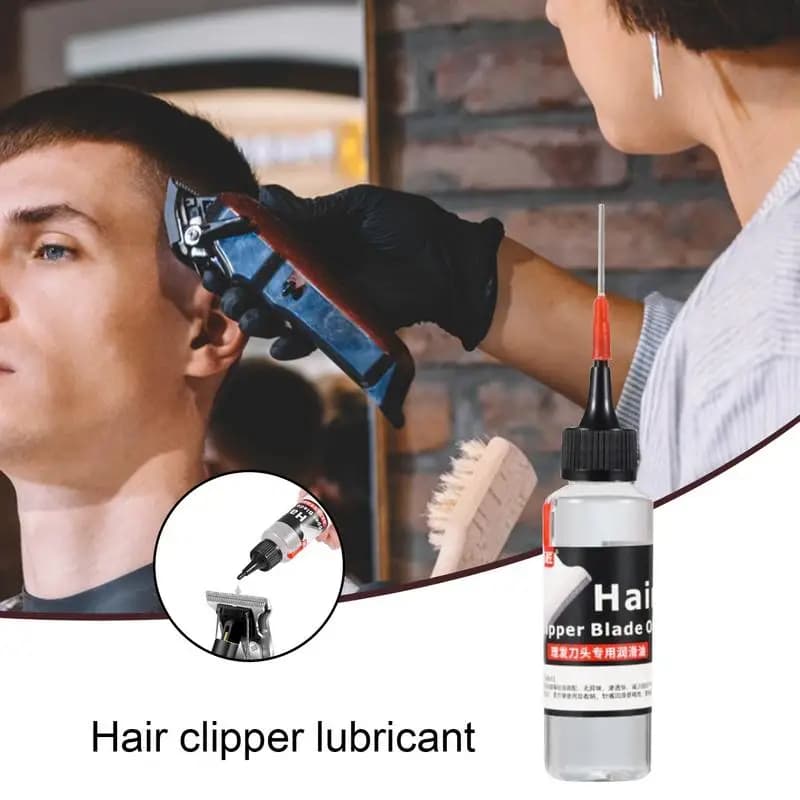 bottle of hair trimmer lubricant oil — image 2