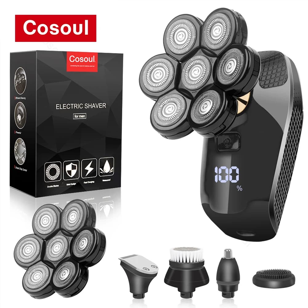 Electric Shaver for Men – Powerful Beard & Bald Head Groomer
