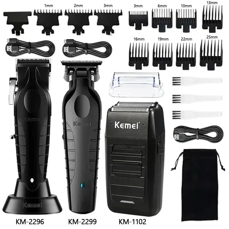 Kemei men's electric hair clipper kit — image 1