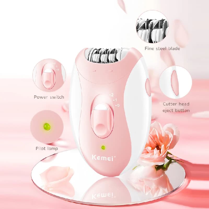 Rechargeable women's epilator for face, body and bikini — image 4