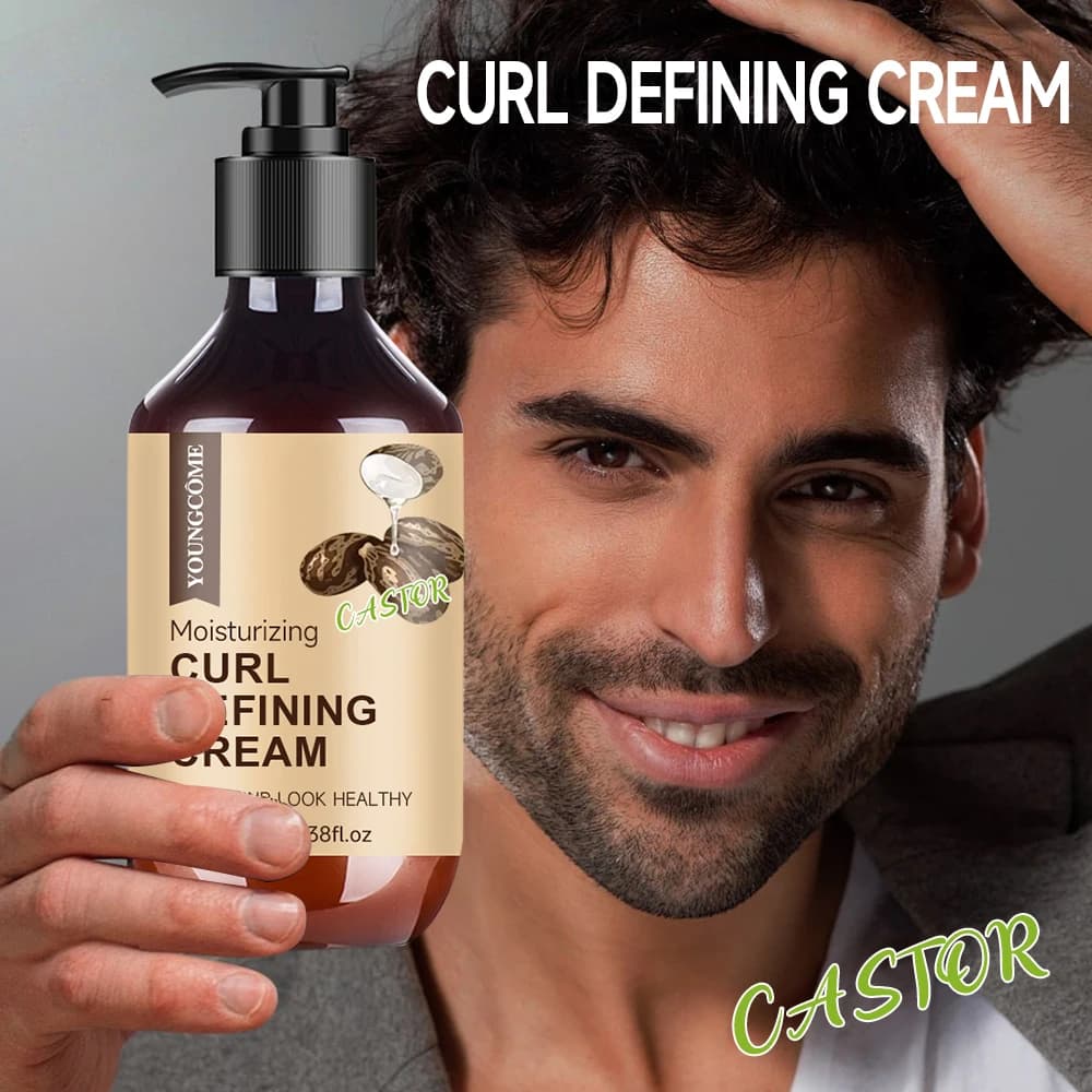 Castor oil curling cream with rosemary and peppermint, 100 ml — image 3