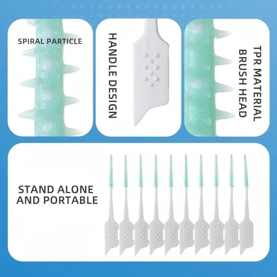soft rubber interdental brush pack — image 2