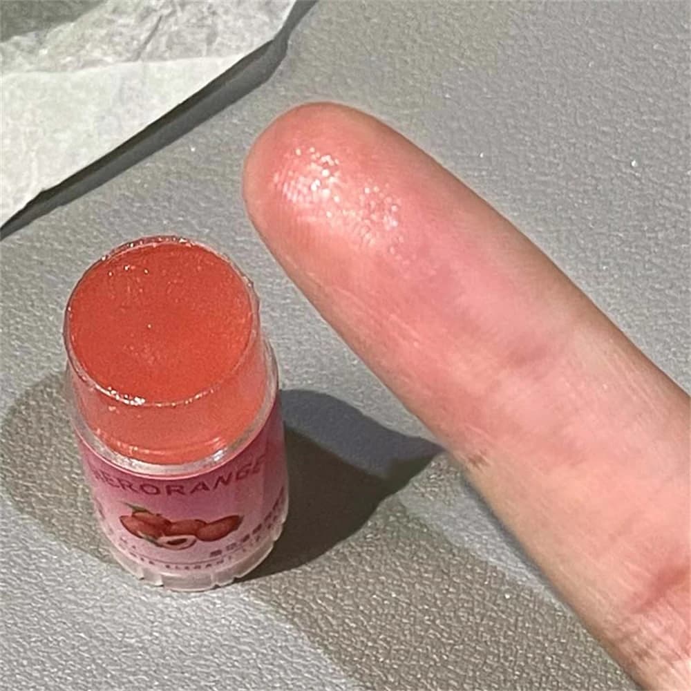 transparent coconut fruit lip balm tube — image 6