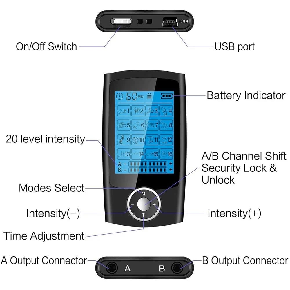 electric tens muscle stimulator device — image 4