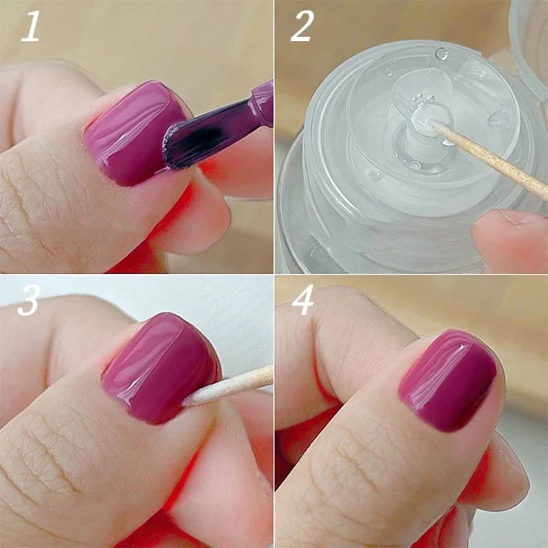 wooden nail swab with cotton tip — image 4