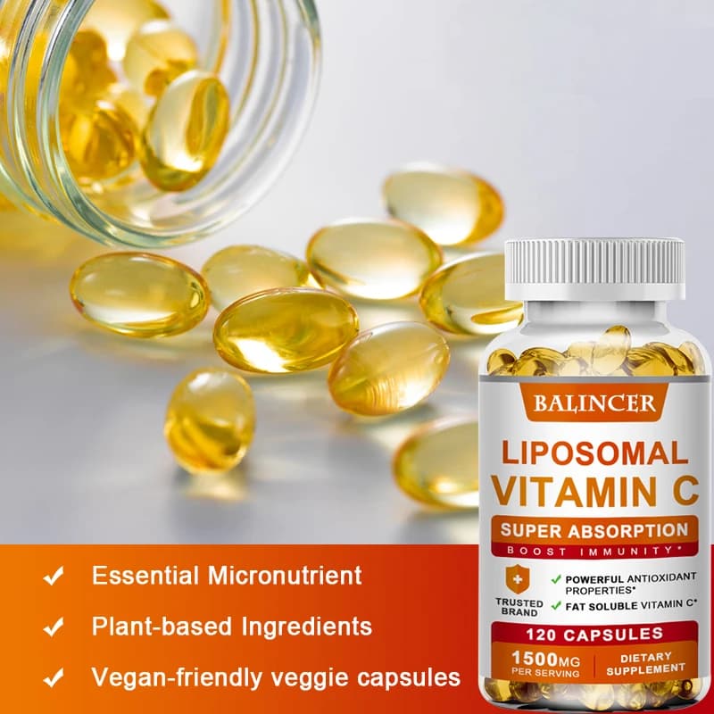 Liposomal vitamin C supplement bottle — image 1