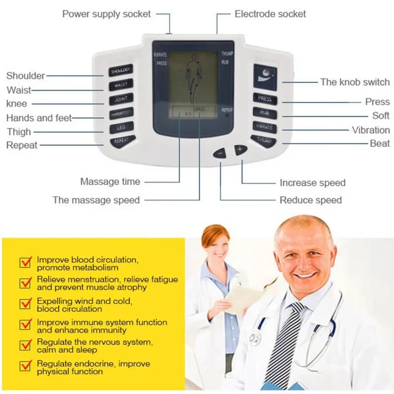 dual-channel low-frequency TENS body massager — image 4