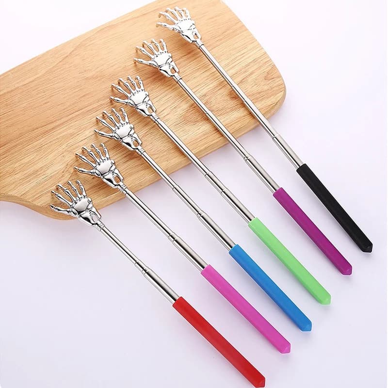 telescoping stainless steel back scratcher — image 3
