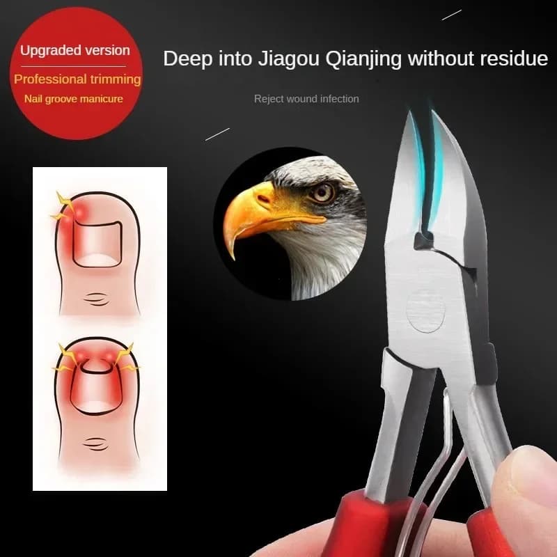 Toe nail clipper with curved blade — image 2