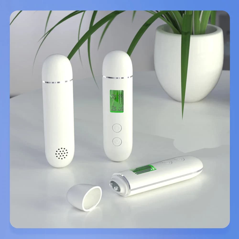 handheld rechargeable skin analyzer with LCD screen — image 6