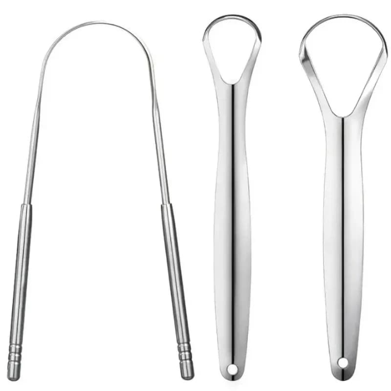 Stainless steel tongue scraper set — image 6