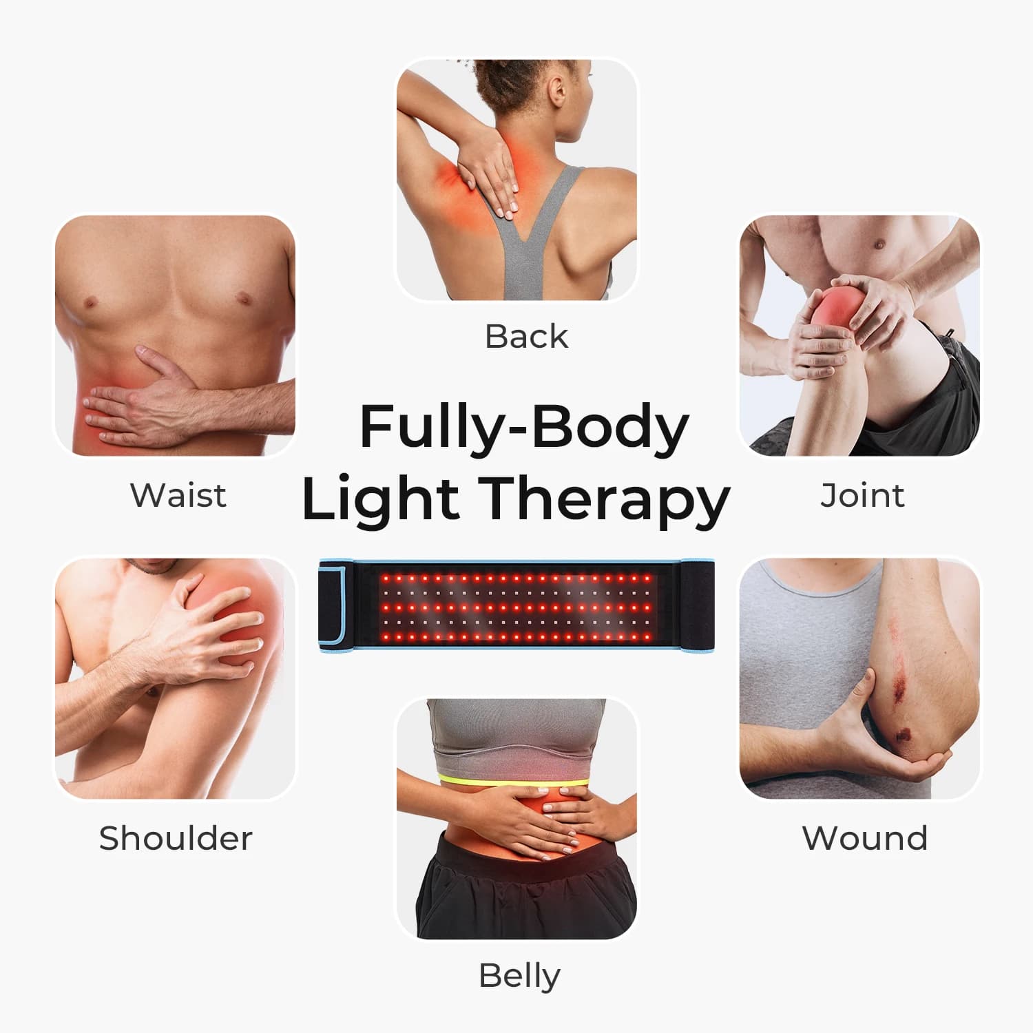 flexible red light therapy belt with LED lights — image 6