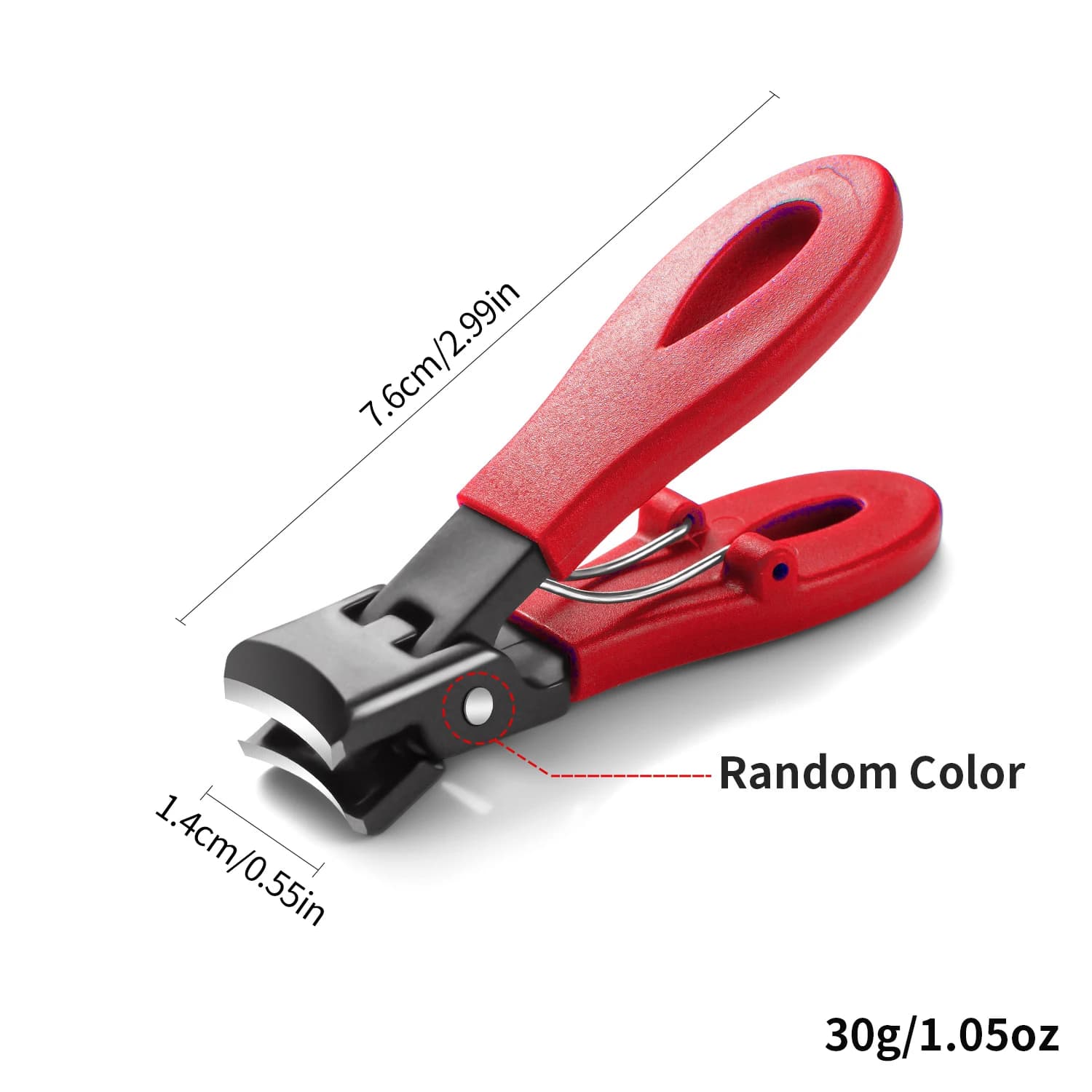 Stainless steel large-jaw nail clipper with 8mm opening — image 7