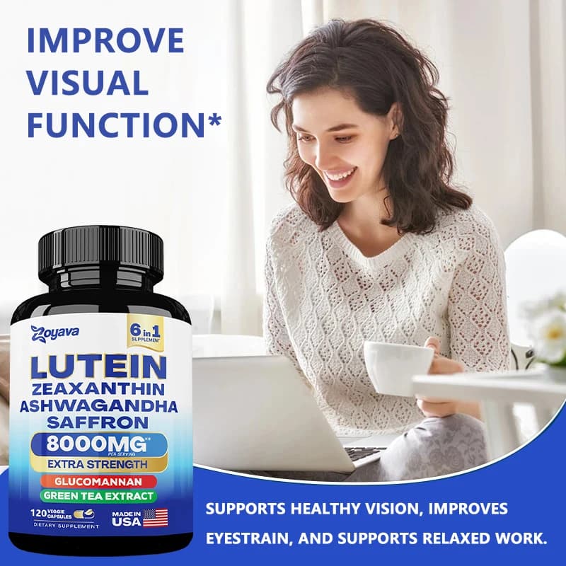 bottle of lutein zeaxanthin saffron eye supplement — image 5