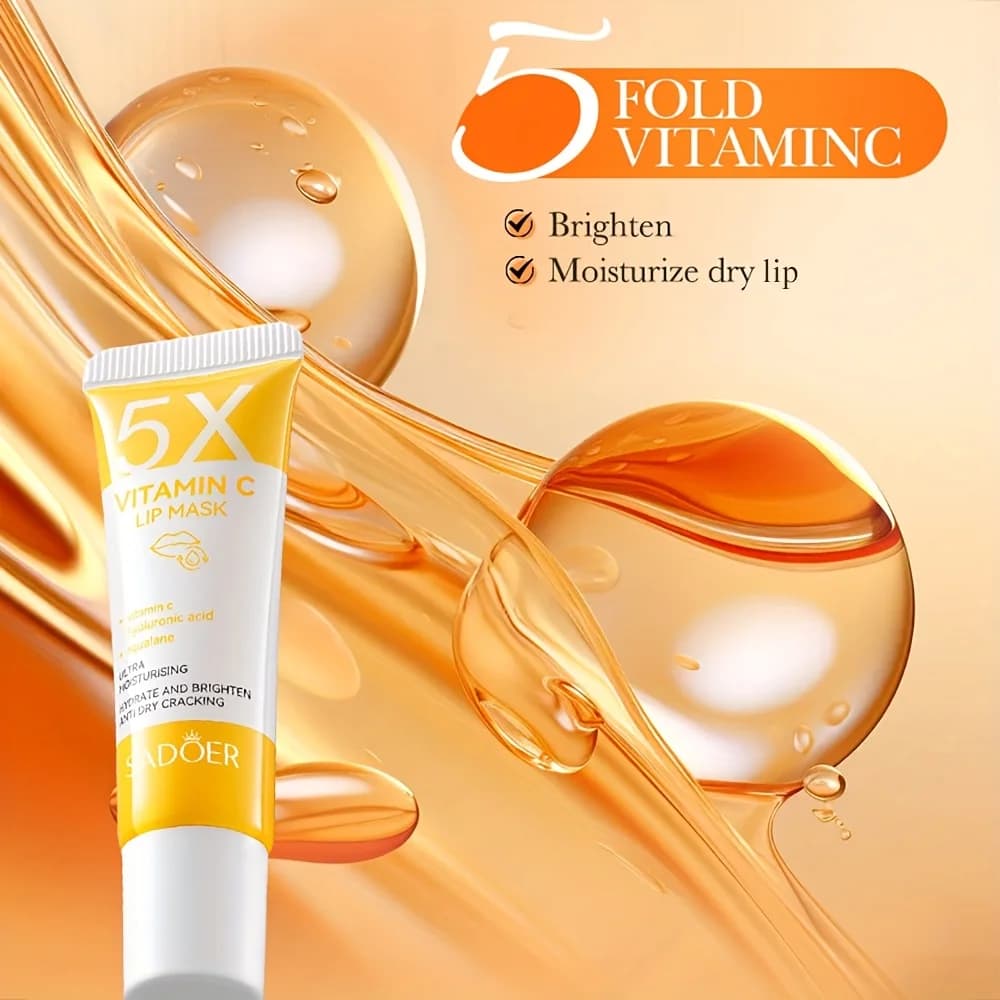 pink vitamin c lip mask tube — image 3