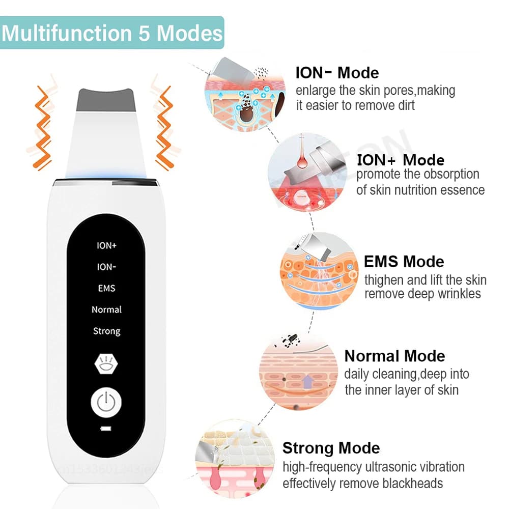 handheld ultrasonic skin scrubber device — image 5