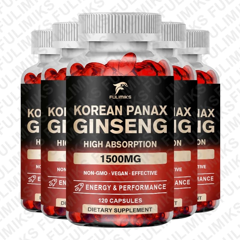 bottle of panax ginseng 15000 mg red korean ginseng supplement — image 7