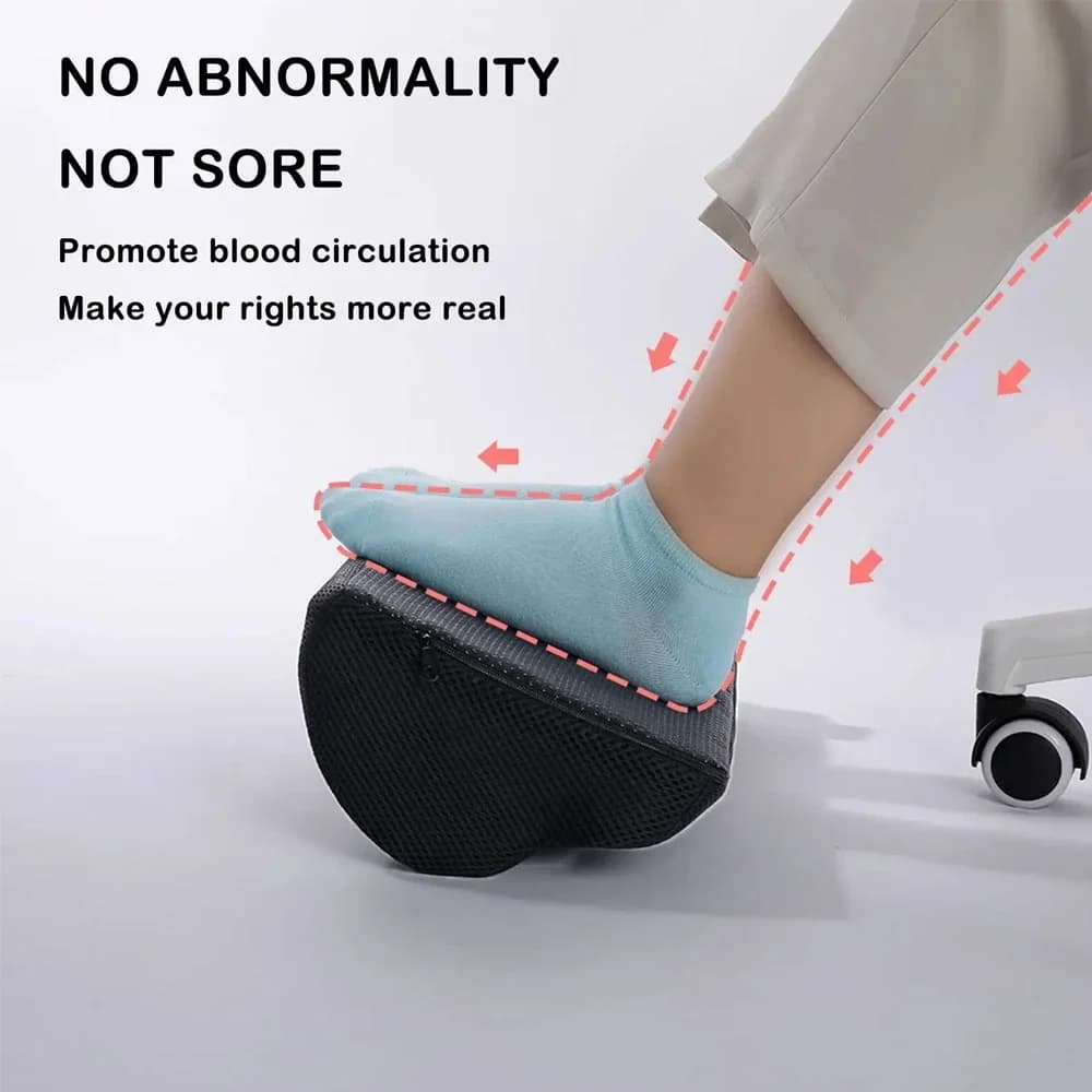 Memory foam foot rest with washable cover — image 3