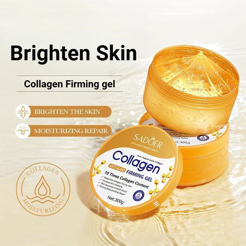 Aloe vera hydrating gel with vitamin C and collagen in a 300 g jar — image 4