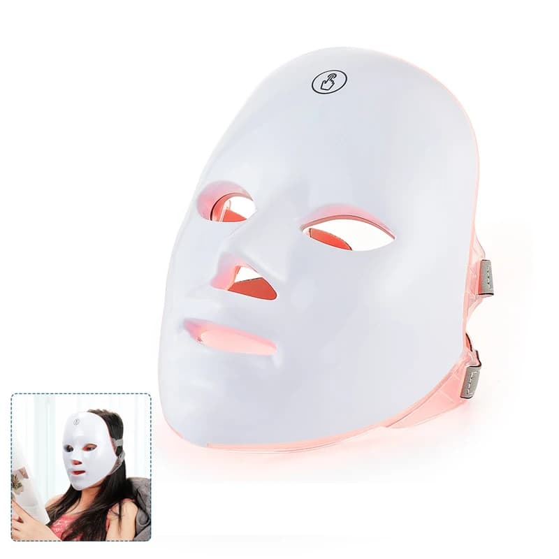 Wireless 7-Color LED Facial and Neck Mask