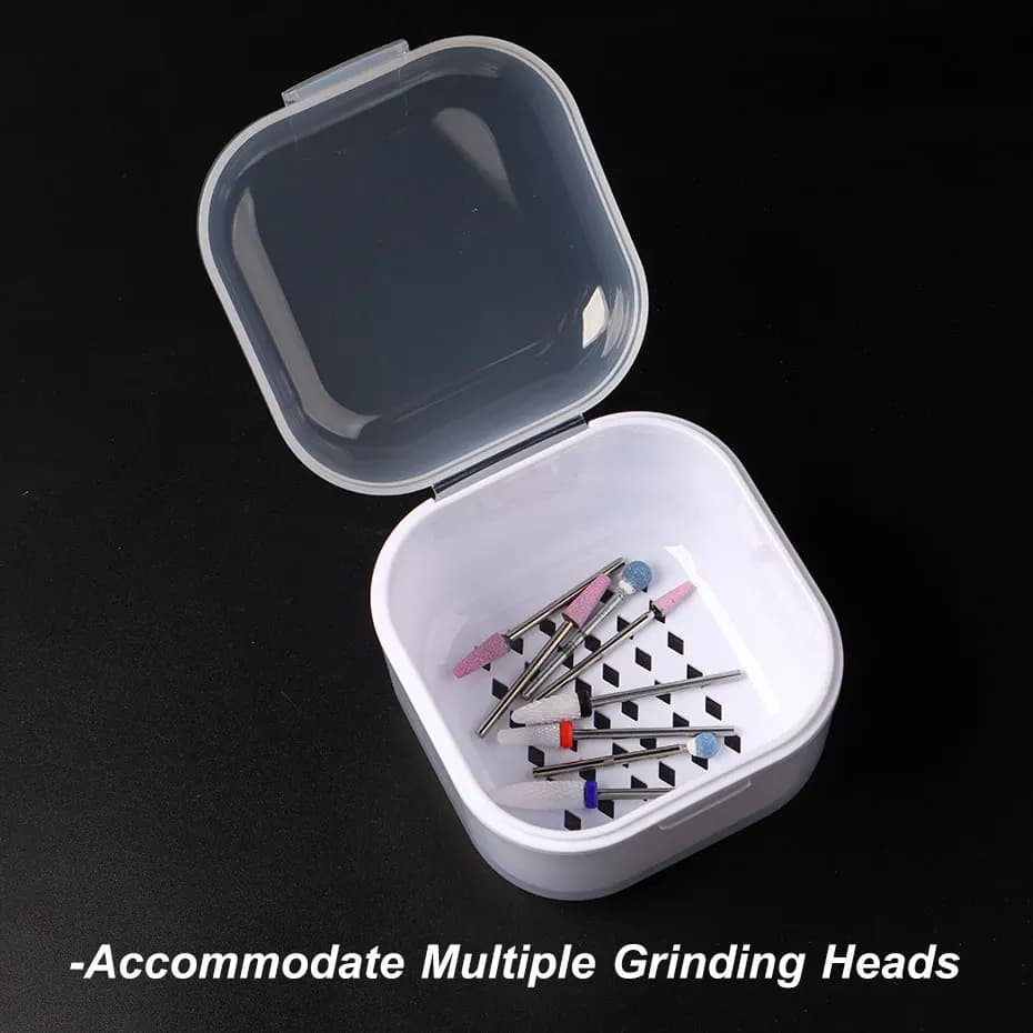 portable alcohol disinfection box for nail drill bits — image 3
