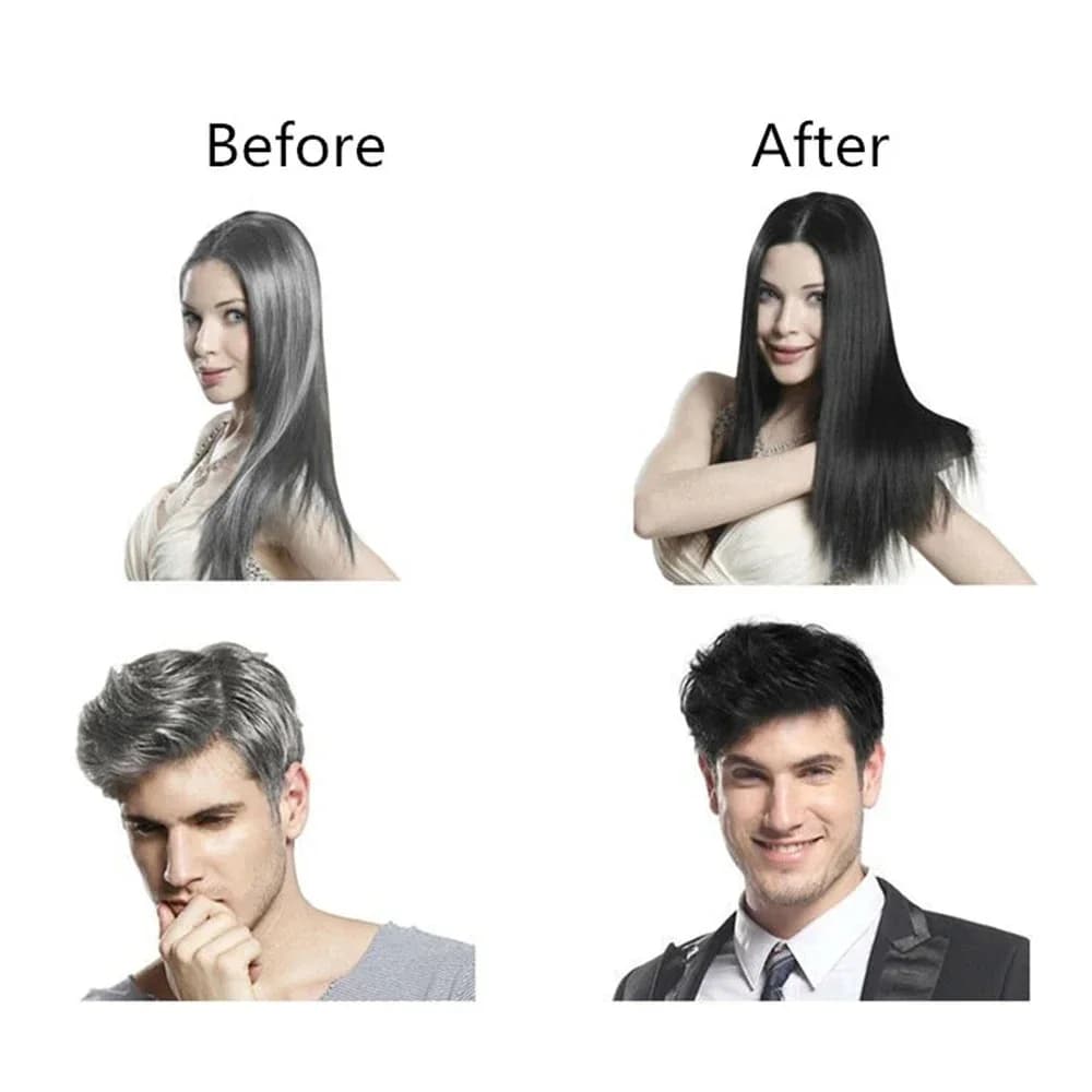 Dexe fast black hair shampoo bottle — image 3