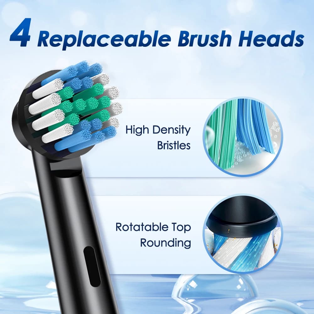 rotating electric toothbrush with USB charger — image 5