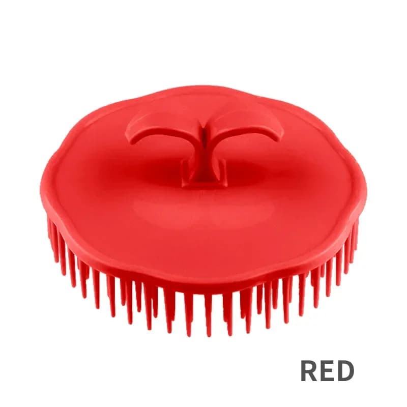 round black scalp massaging hair comb — image 8