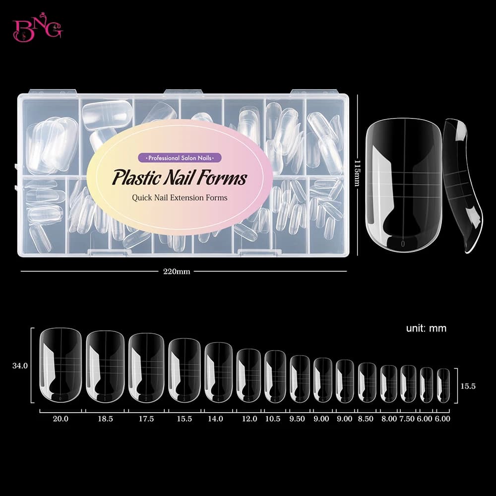 dual nail forms for gel extensions — image 7