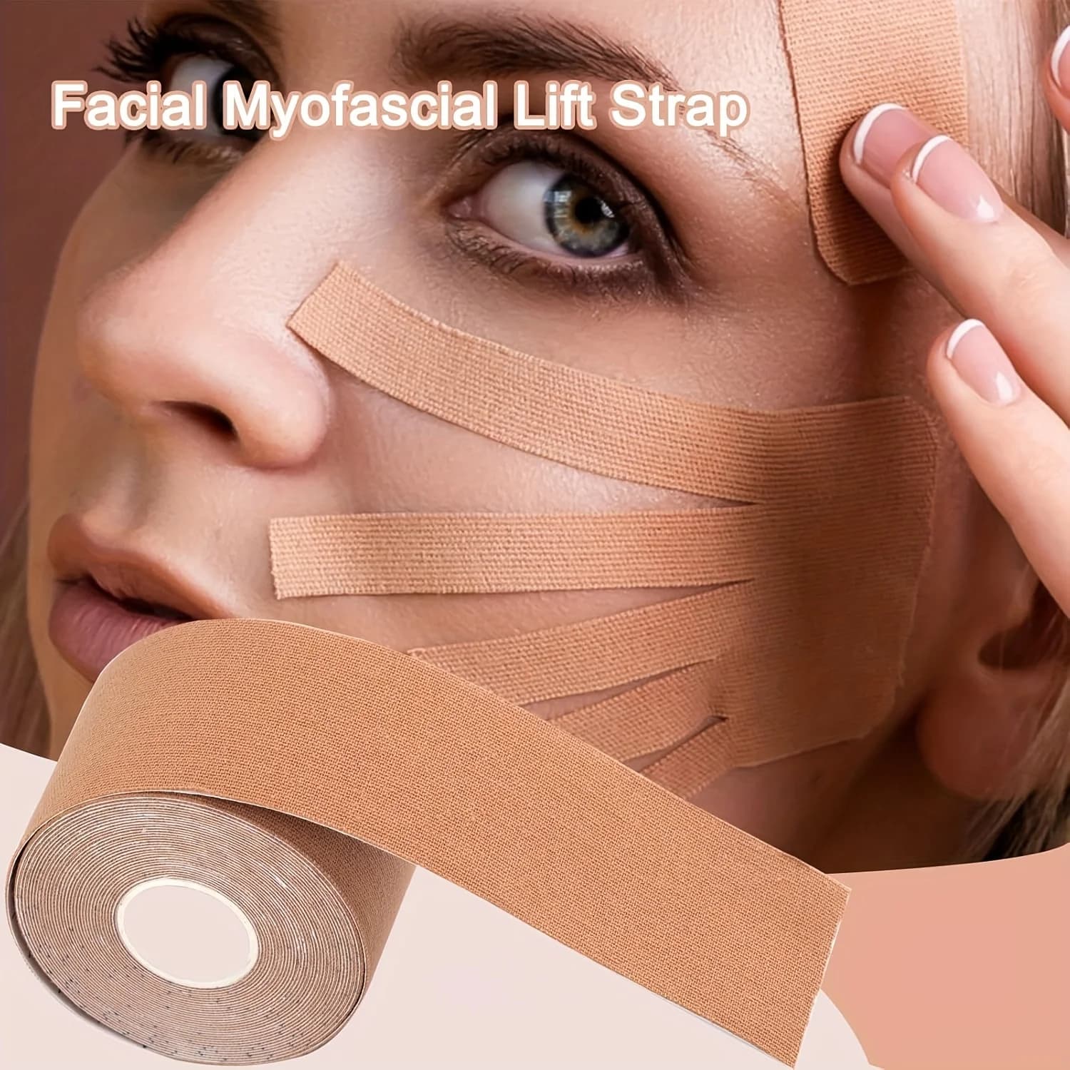 High‑elasticity face and neck wrinkle removal tape