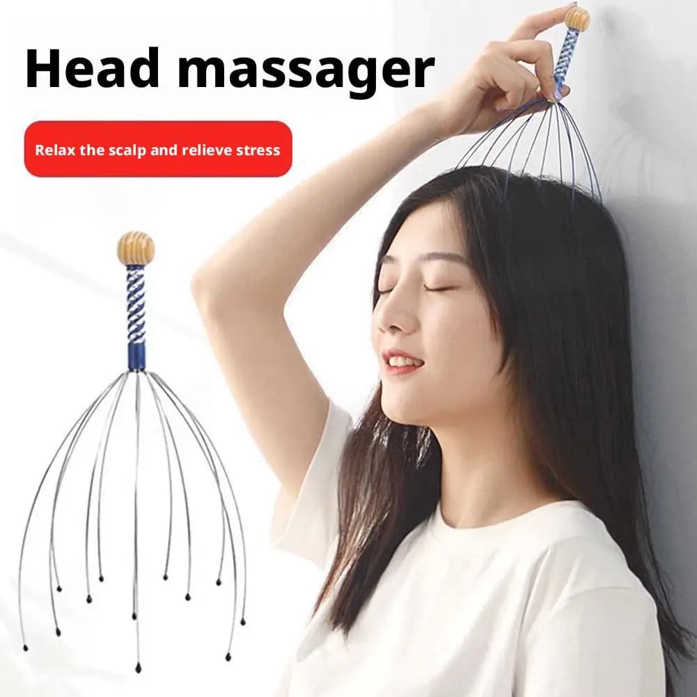 Octopus head shaped scalp massager — image 5