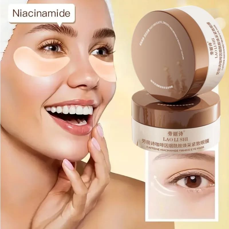box of caffeine nicotinamide firming eye masks — image 3