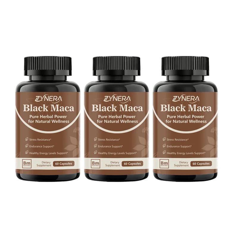 bottles of black maca capsules — image 8