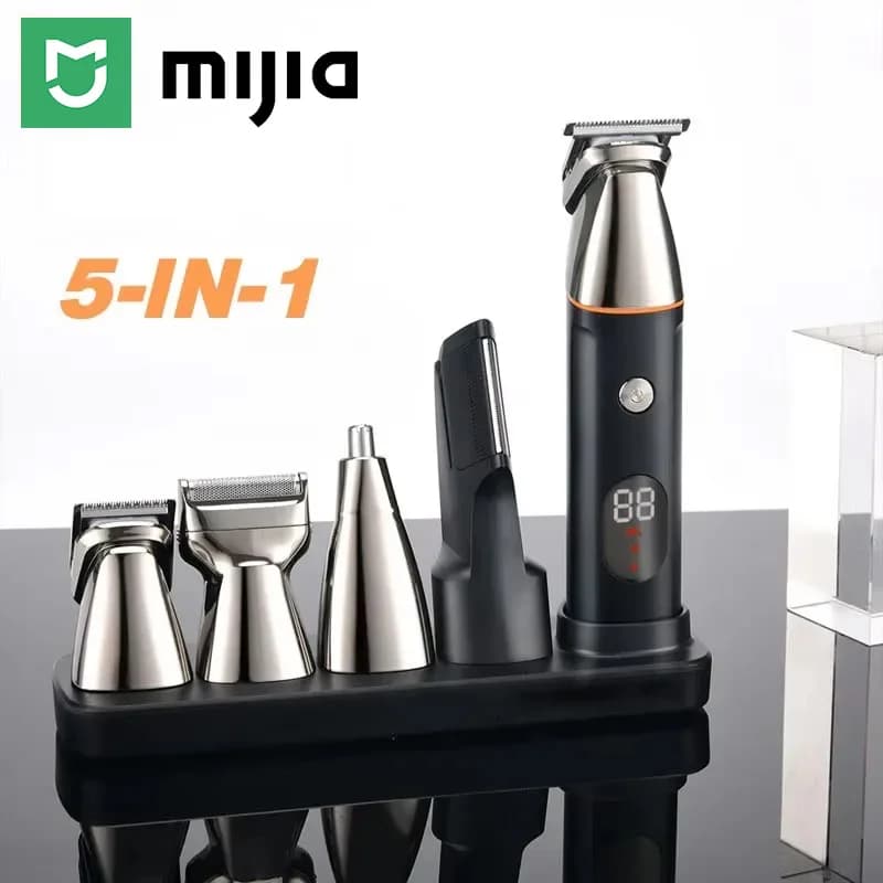 5-in-1 Hair Trimmer with LCD Display