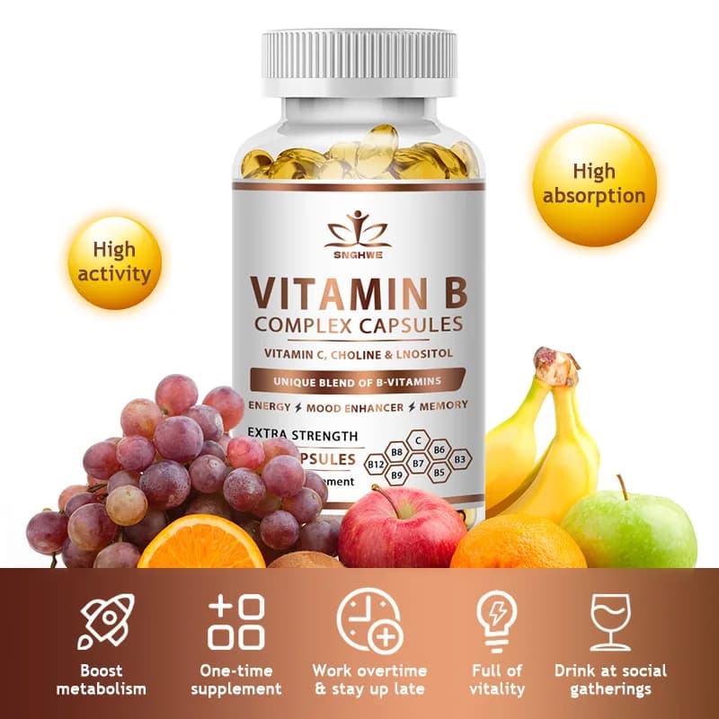 b-complex vitamin supplement bottle — image 6