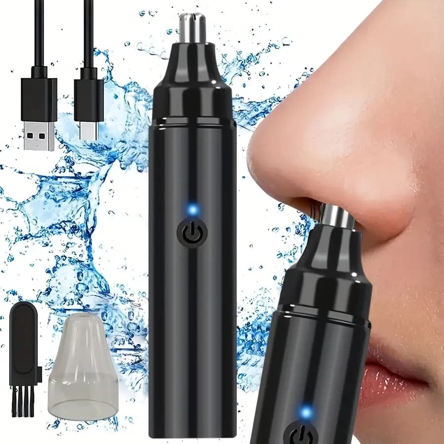 rechargeable nose hair trimmer — image 1
