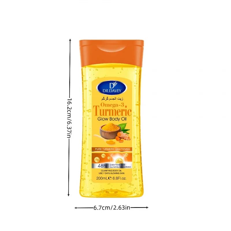 Turmeric and omega‑3 glow body oil bottle — image 4