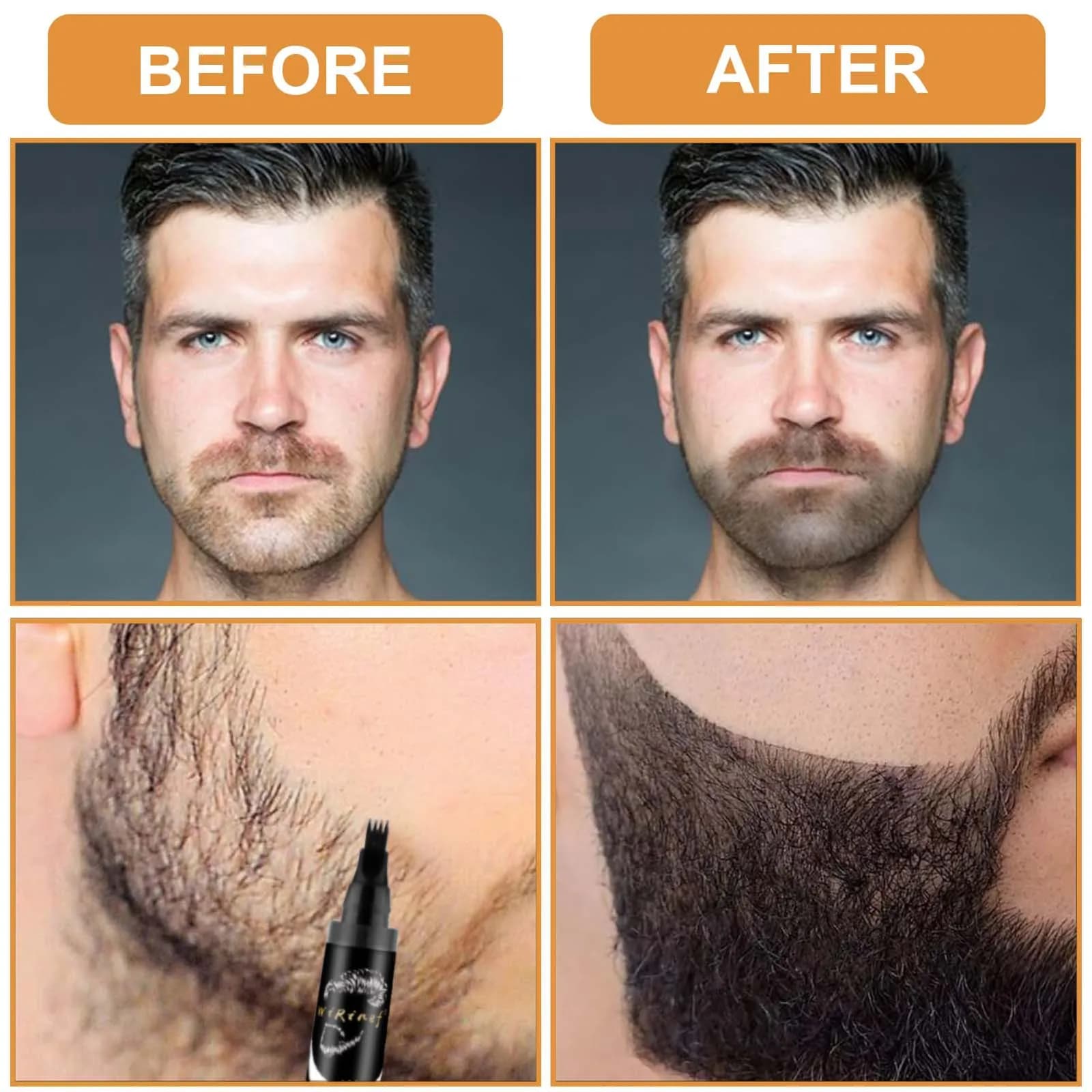black beard styling pen with brush — image 4