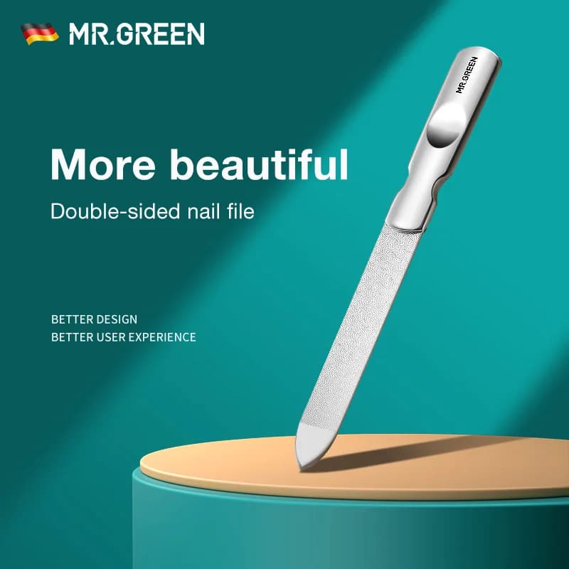 double sided stainless steel nail file — image 1