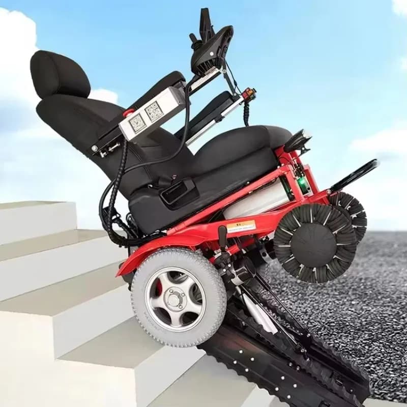 Electric Fully Automatic Climbing Stair Machine Wheelchair for — image 4