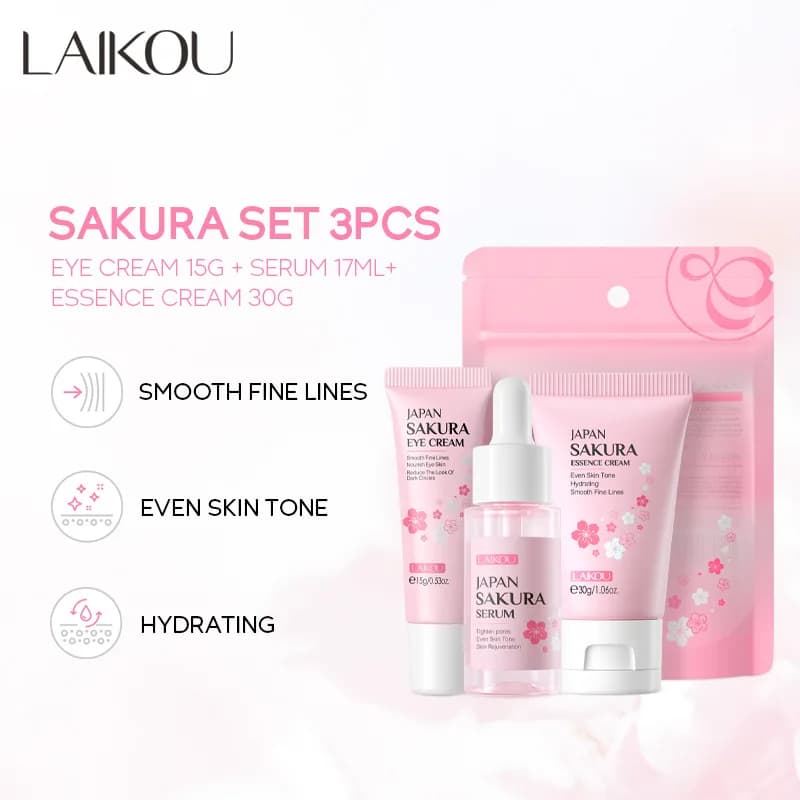 LAIKOU vitamin C face cream, serum and eye cream set — image 5