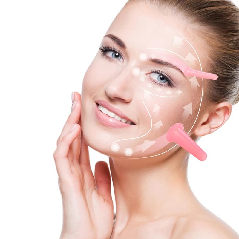 silicone facial cupping set with four cups — image 3