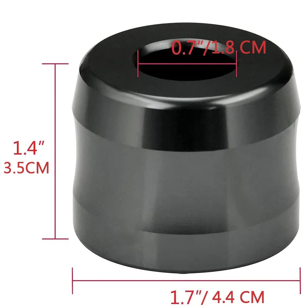 Aluminum safety razor stand on bathroom countertop — image 2