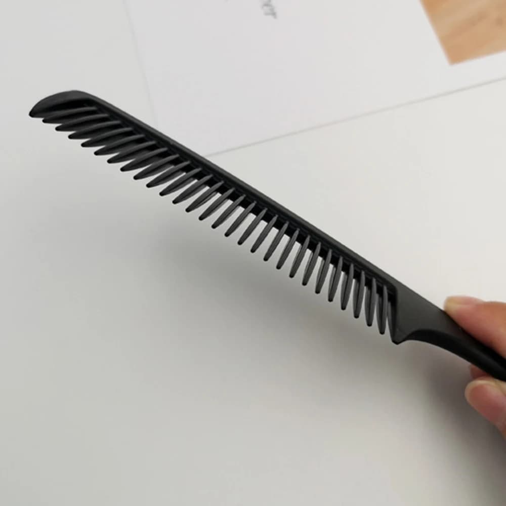 black flattop wide-tooth hair cutting comb — image 4